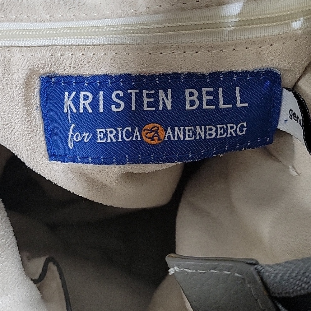 Kristen Bell for Erica Anenberg Gray Pebble Leather Tote Bag - Picture 13 of 13